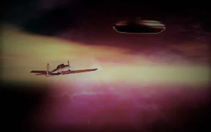 A depiction of the Kinross UFO incident 