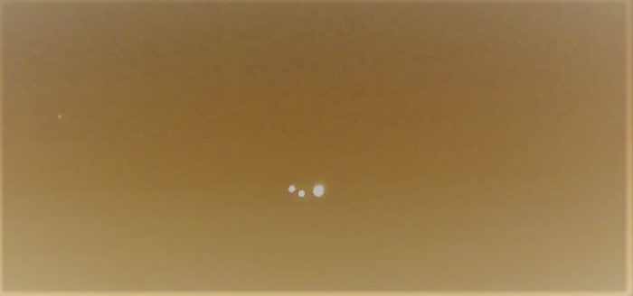 A picture claiming to show a UFO