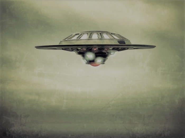 A depiction of a UFO