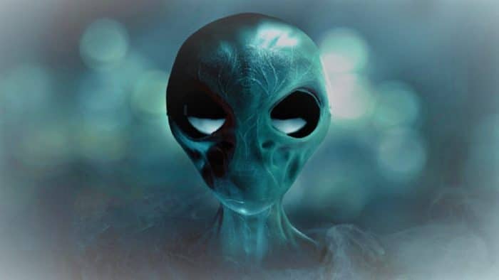 A depiction of an alien