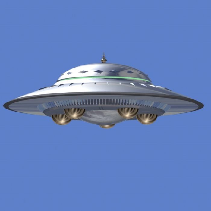 A depiction of a typical UFO