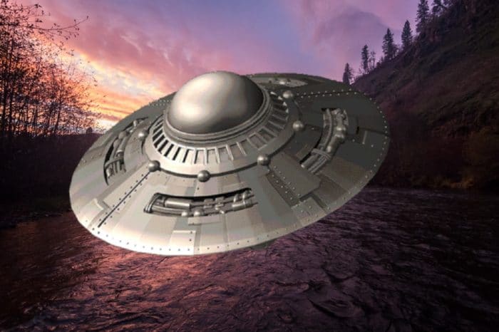 A depiction of a UFO