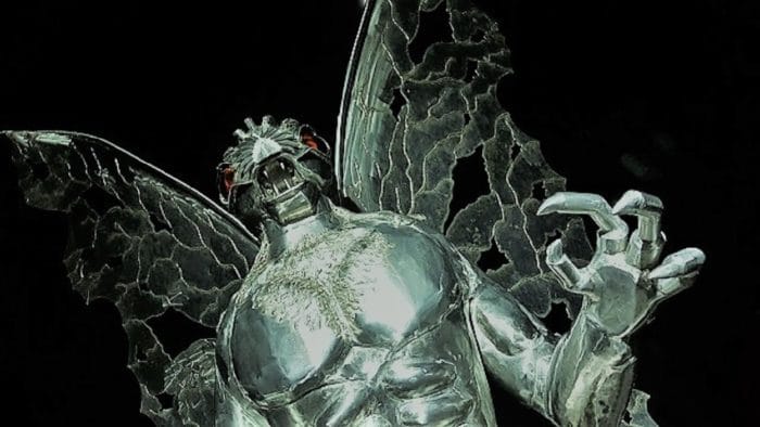 A depiction of a winged humanoid 