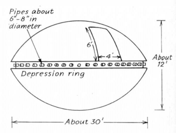 Line drawing of the craft 