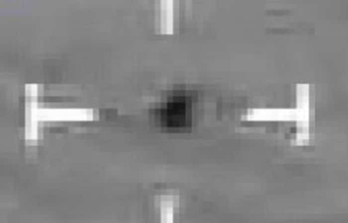 Close-up of an apparent UFO
