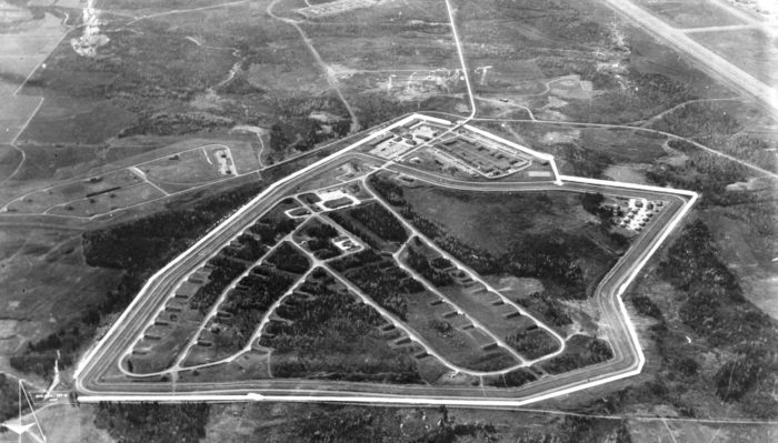 Aerial shot of Loring Air Force Base