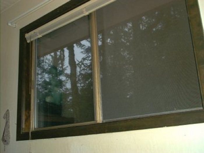 The window from which the witness saw the UFO