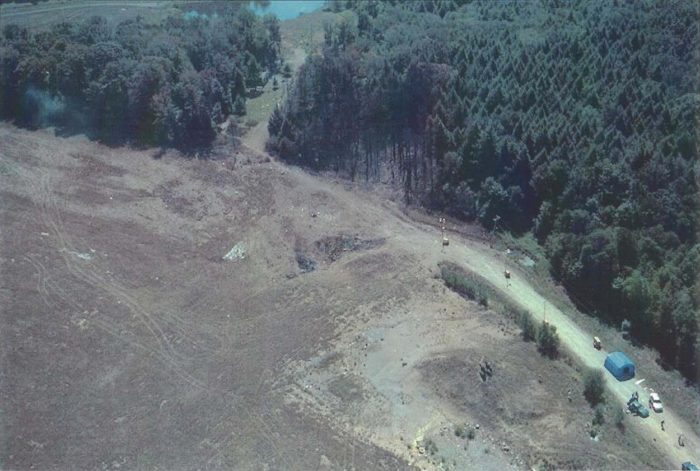 Crash site of Flight 93, a field in Pennsylvania