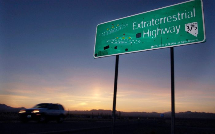 Extraterrestrial sign in the area of many of the UFO sightings