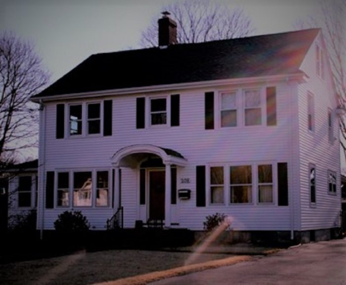 Exterior shot of the Connecticut house