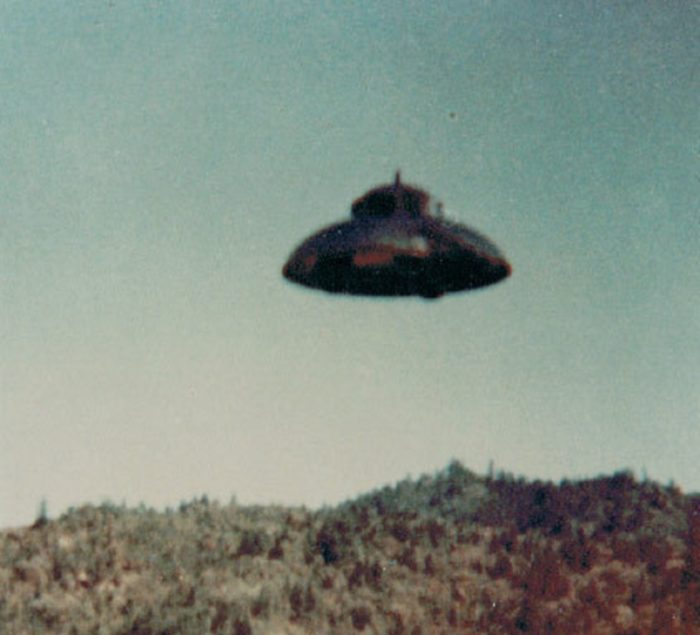 A picture of a UFO claimed to be real