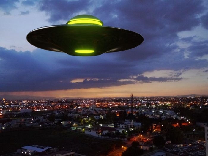 A superimposed UFO over Mexico 