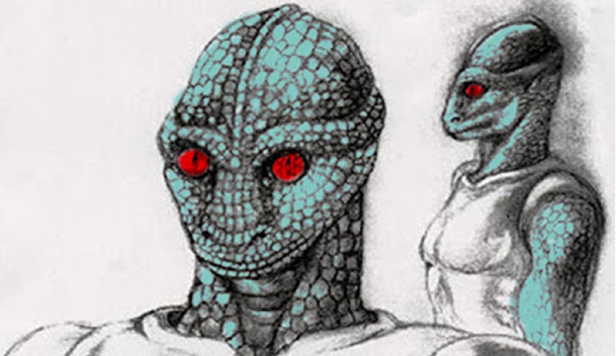 Artist's impression of a reptilian alien.