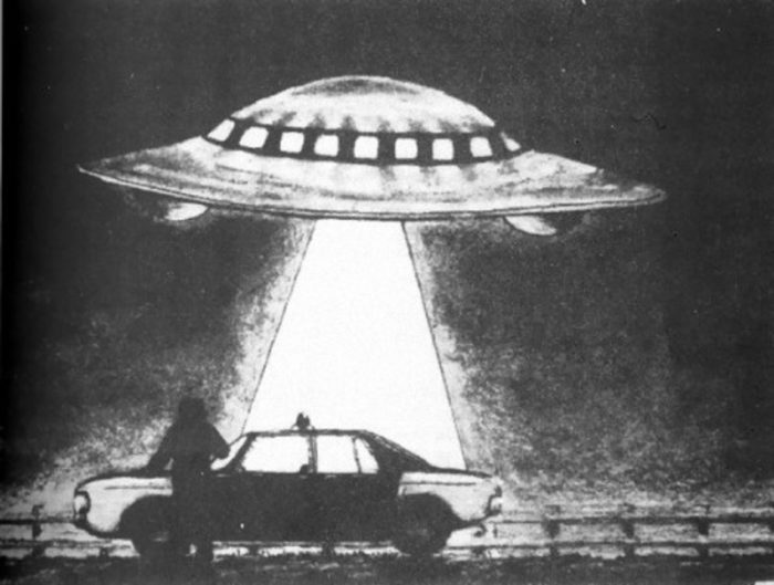 Sketch of the UFO incident in Denmark