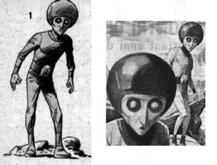 Artist's impression of the humanoid