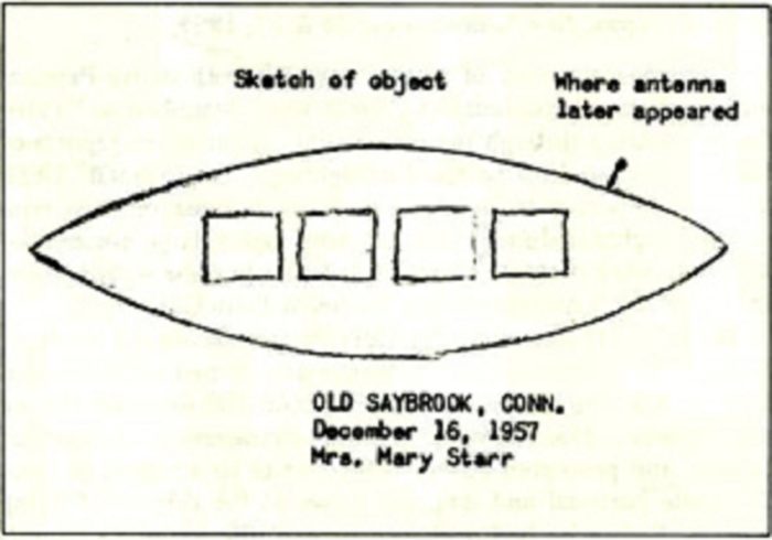 A witness sketch of the mystery object
