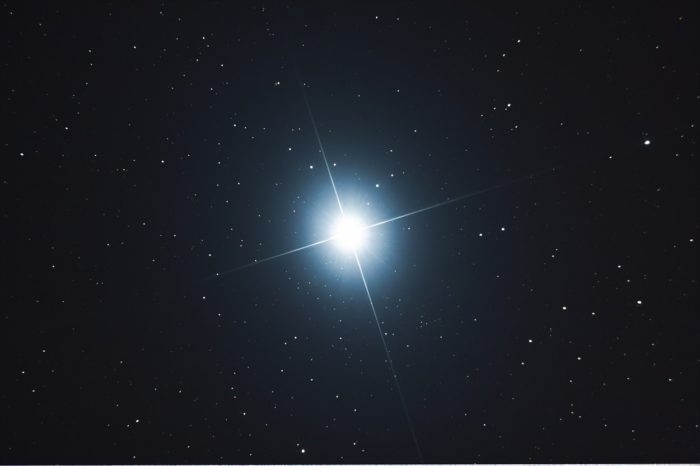 A picture of the star Sirius
