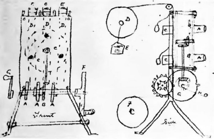 Blueprints of Le Prince's work