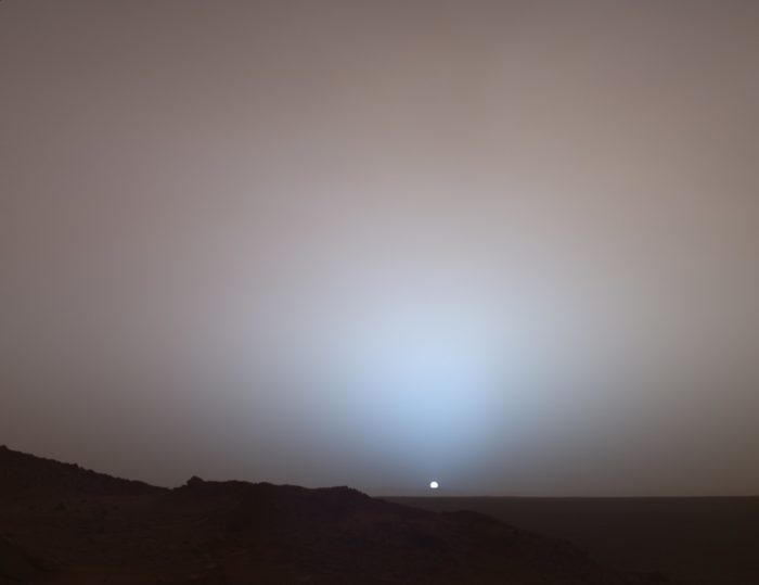 The Sun as seen from Mars