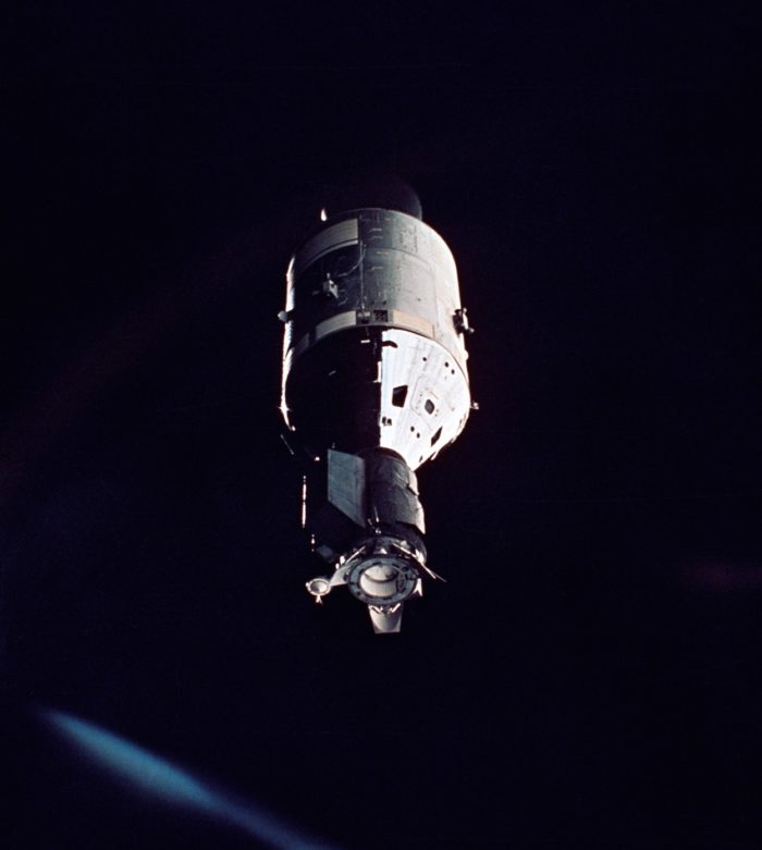 The Apollo as viewed from the Soyuz 19