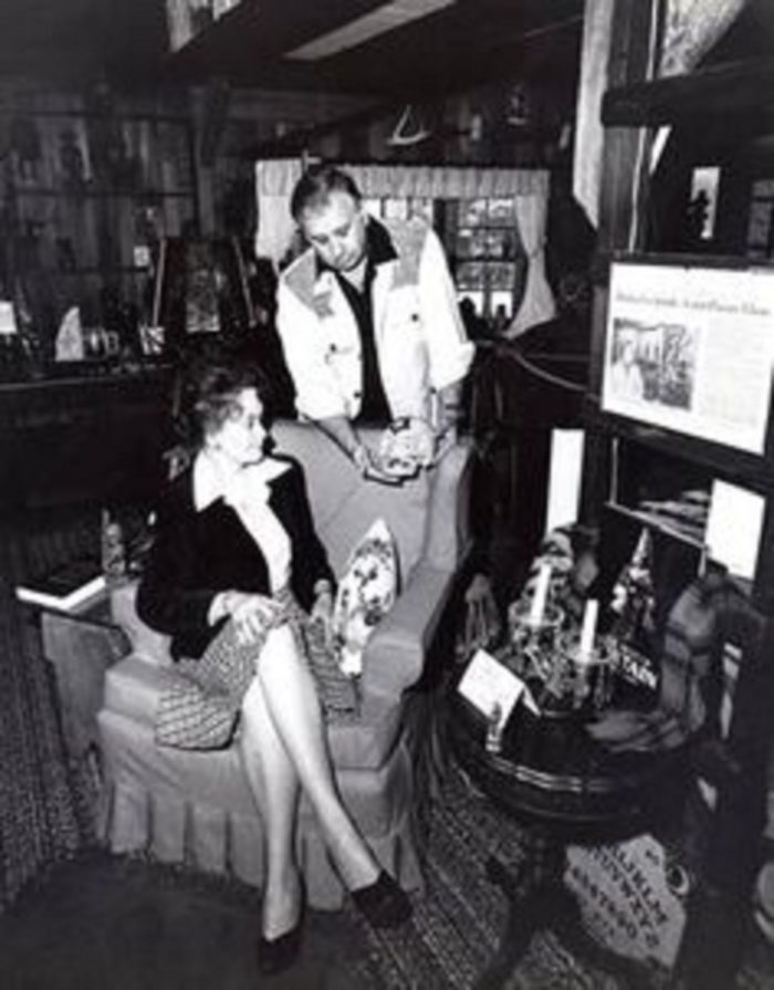 Lorraine and Ed Warren in the Goodins' home