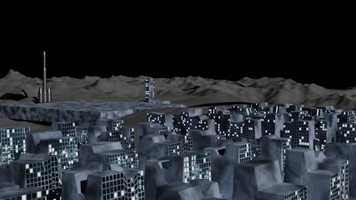 A superimposed base on the Moon