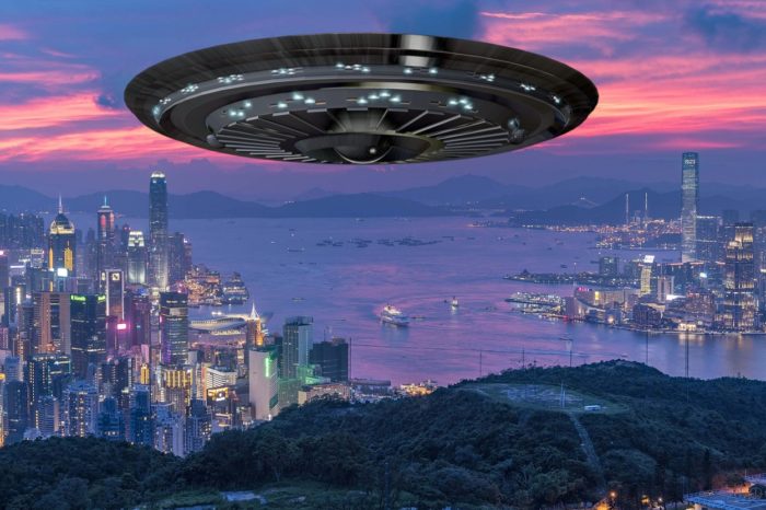 Superimposed UFO over Manila 