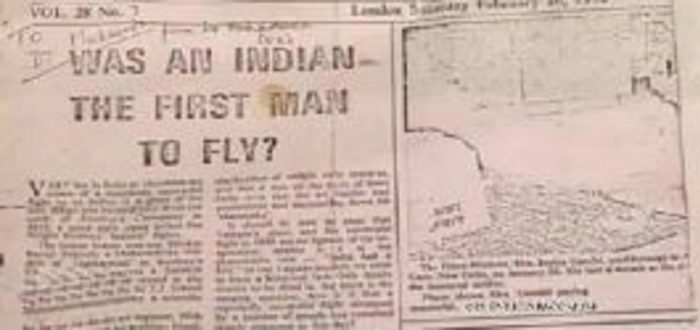 Newspaper report about the alleged Vimana flight of 1895