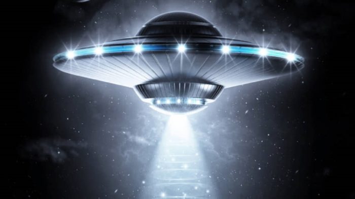 A depiction of a UFO