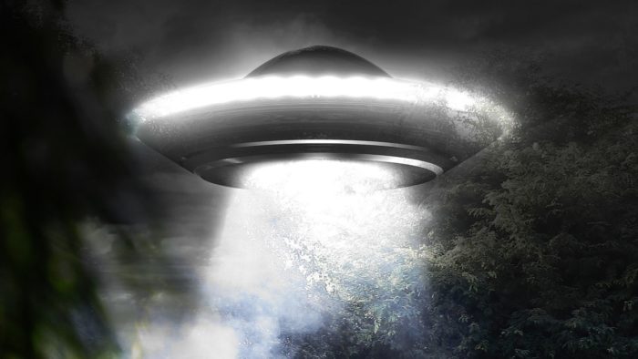 A depiction of a UFO