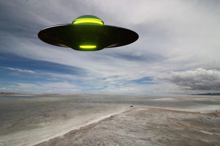 A depiction of a UFO 