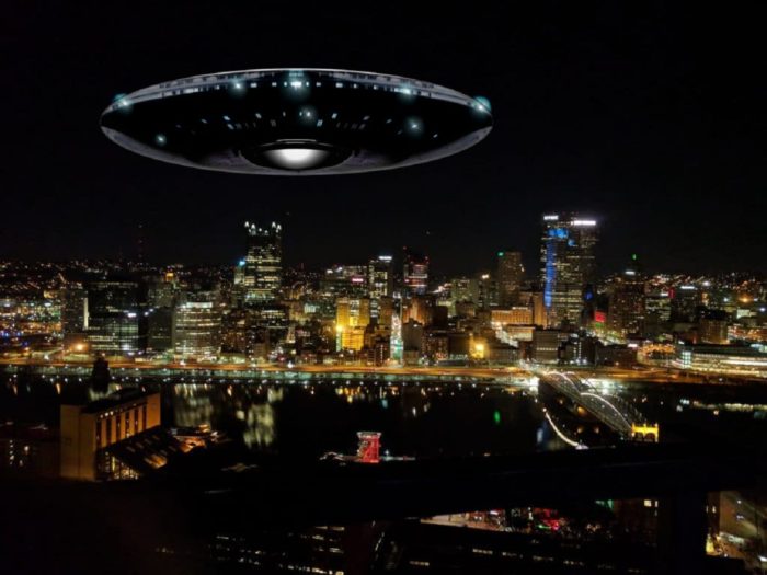 A superimposed UFO over Pennsylvania 