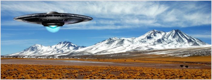 A superimposed UFO over Chile