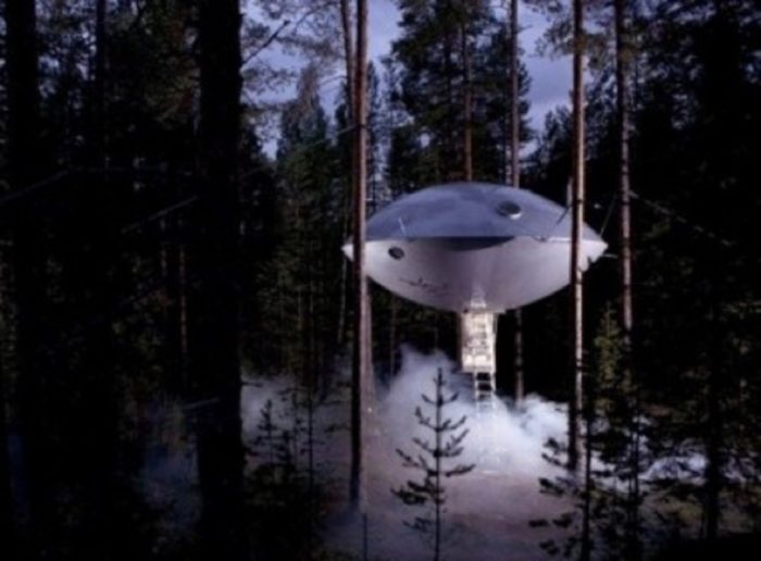 A depiction of a UFO