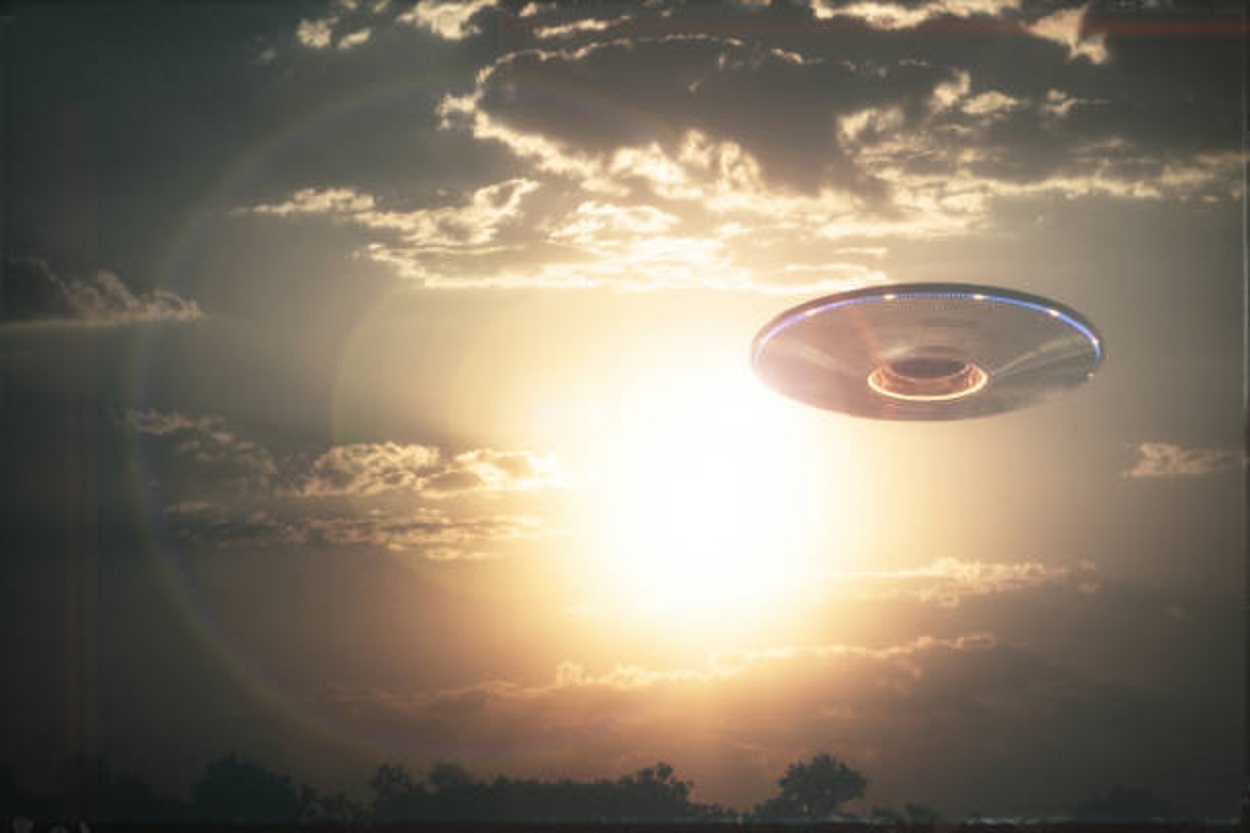 A depiction of a UFO