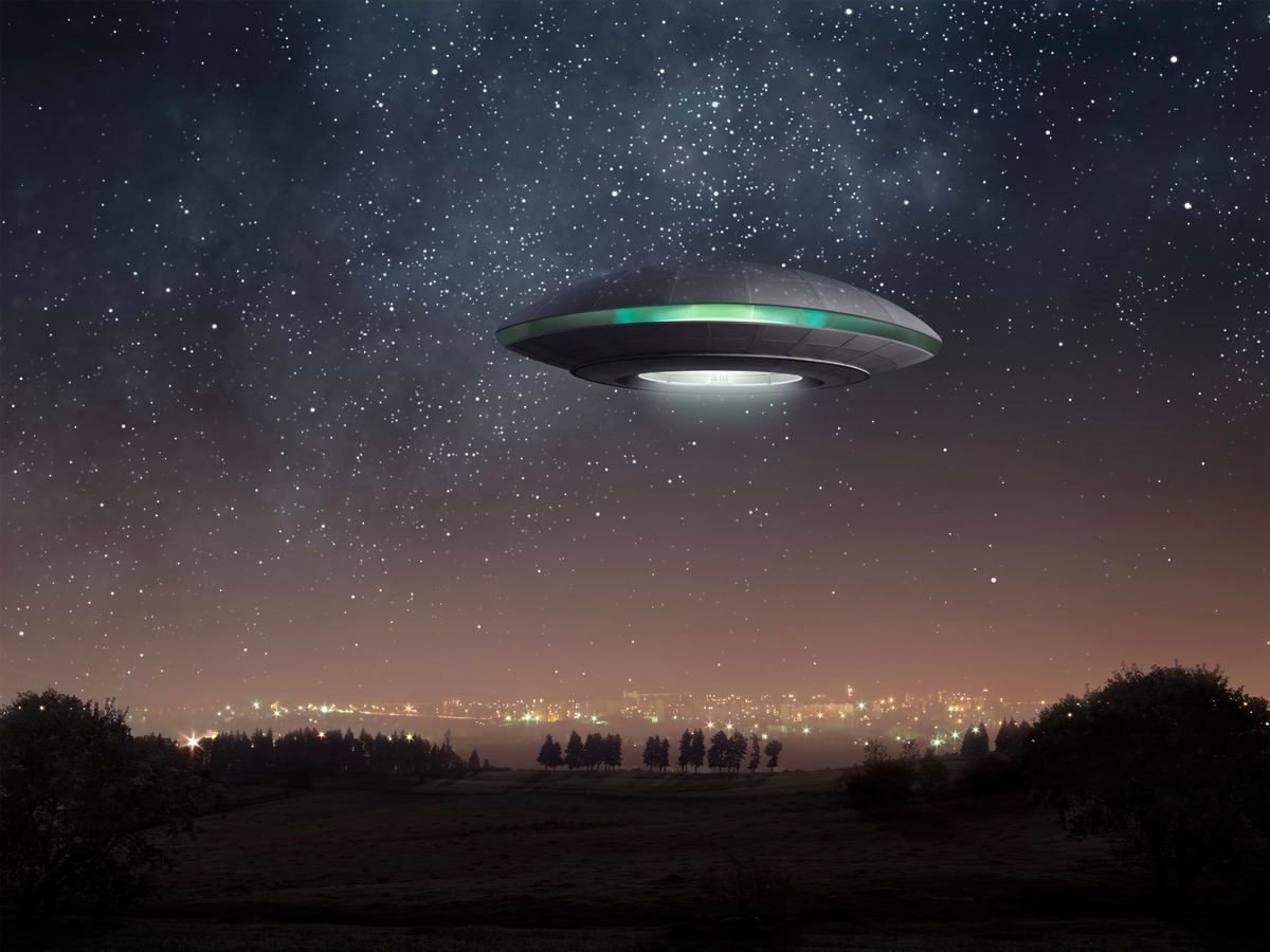 A depiction of a UFO