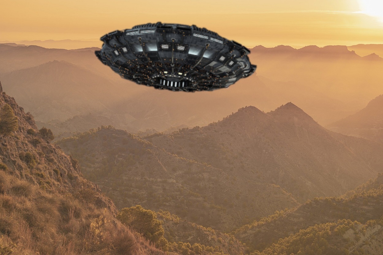 A depiction of a UFO