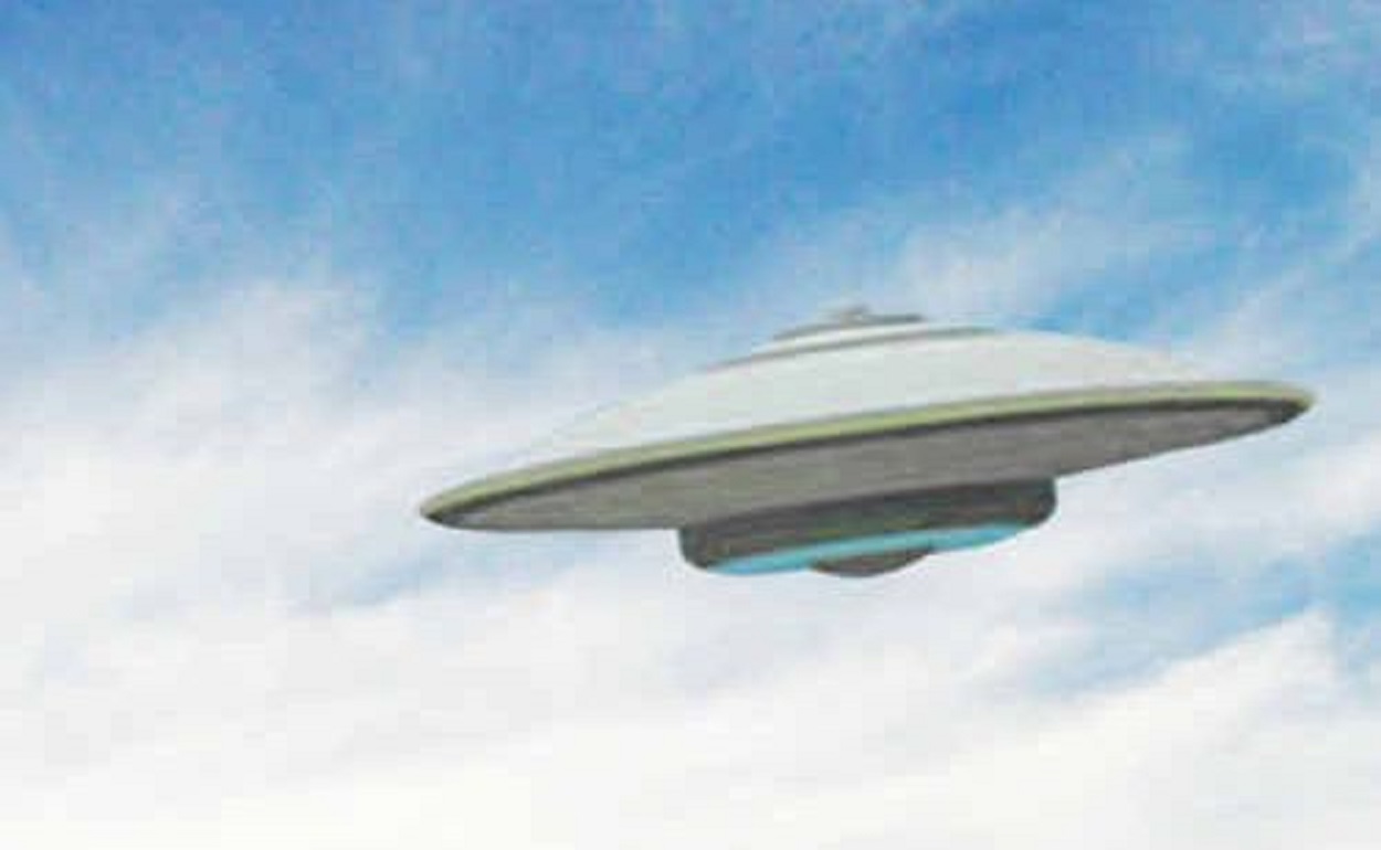 A depiction of a UFO