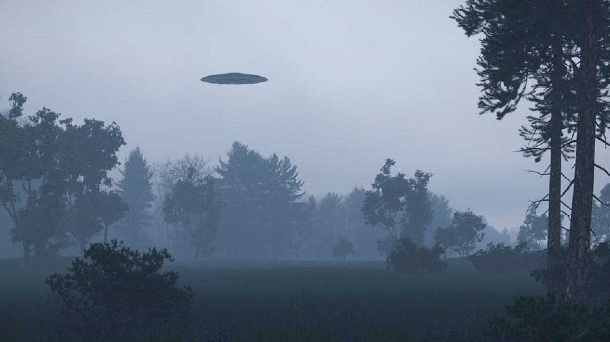 A depiction of a UFO