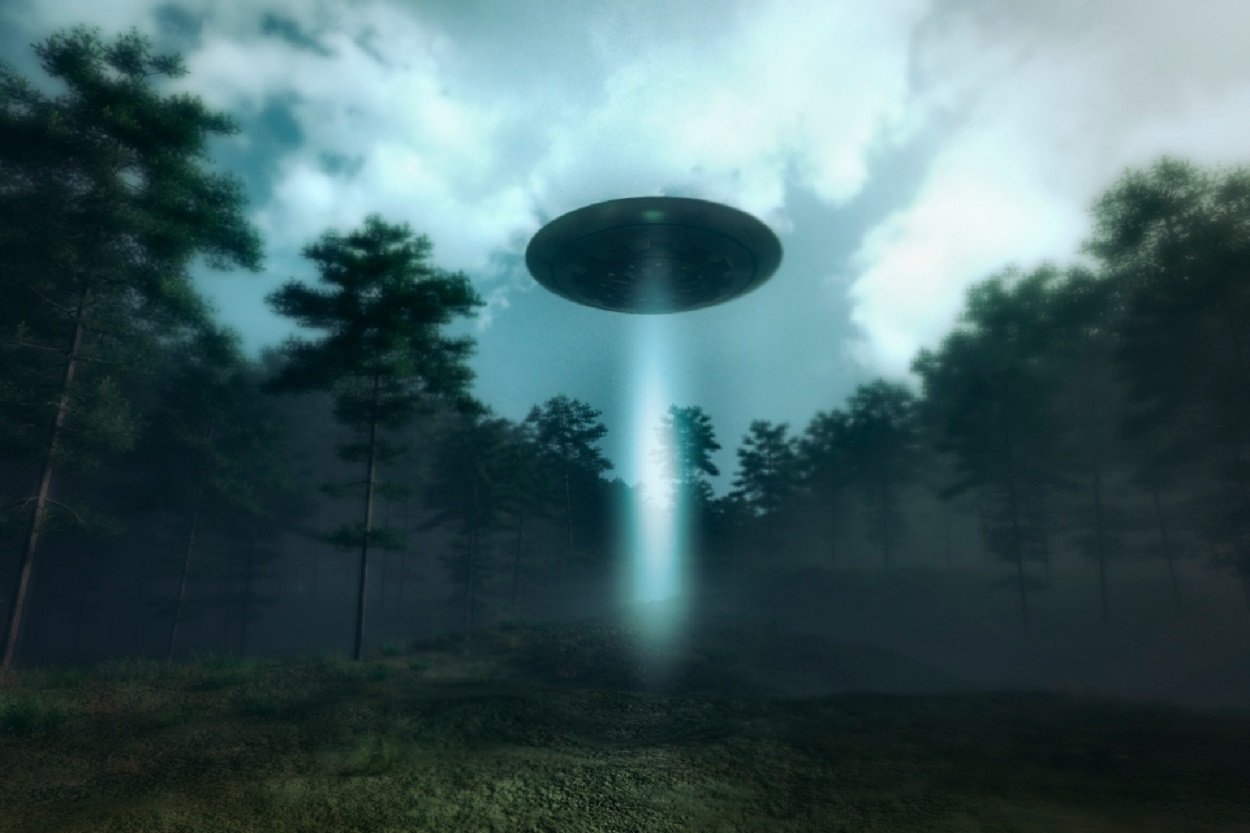 A depiction of a UFO