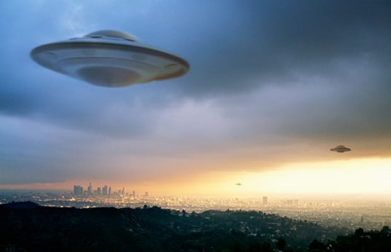 A depiction of a UFO