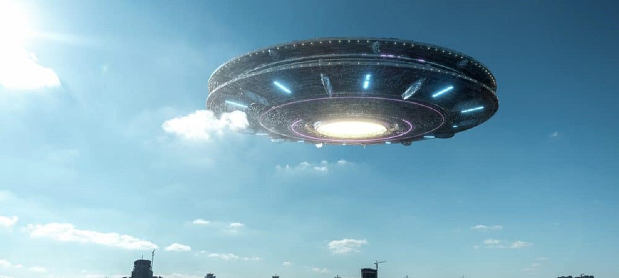 A depiction of a UFO