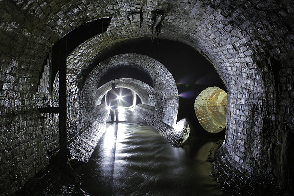 A typical sewer tunnel
