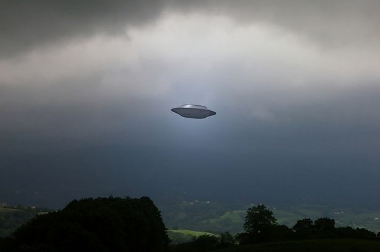 A depiction of a UFO