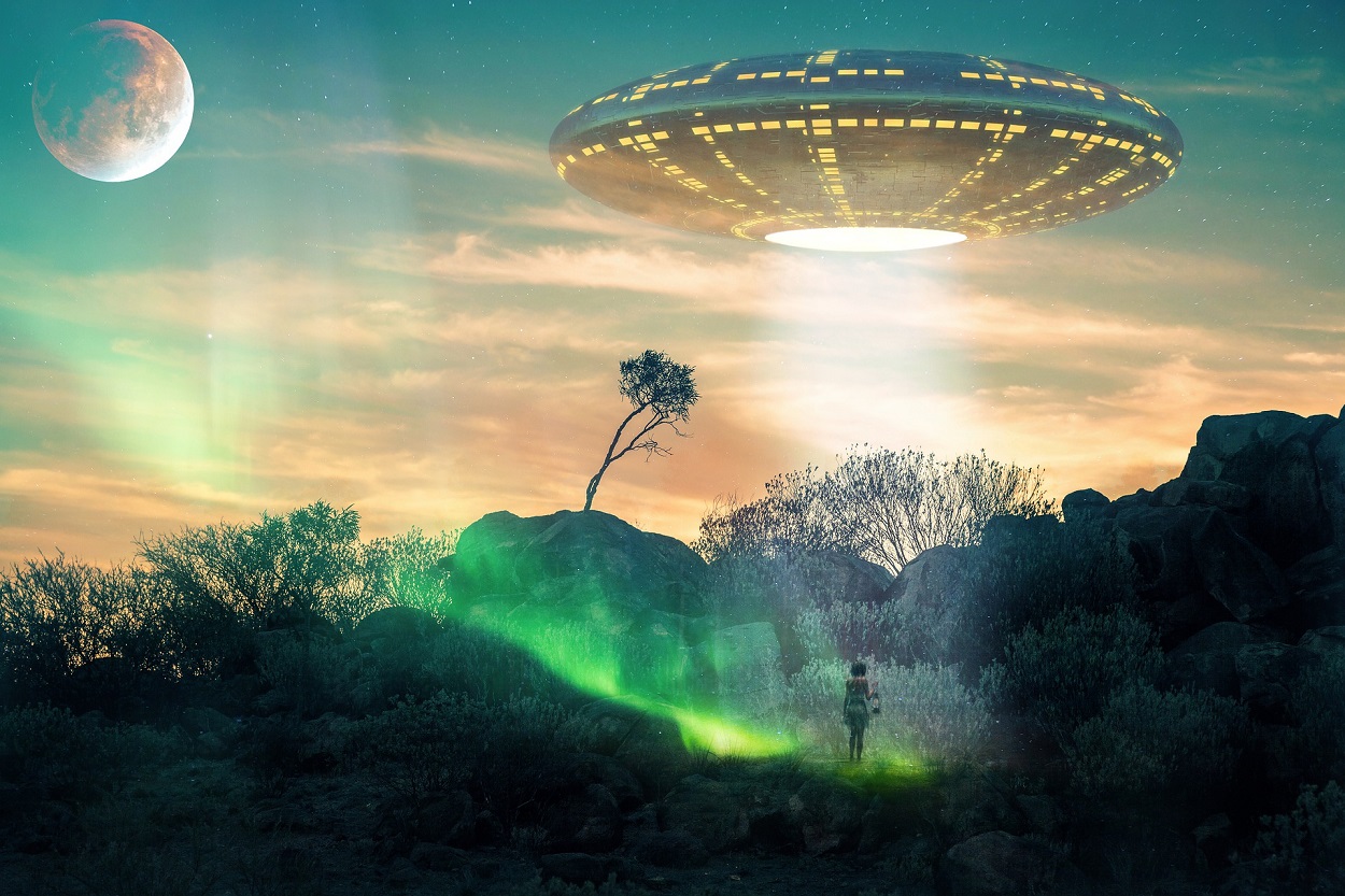 A depiction of a UFO