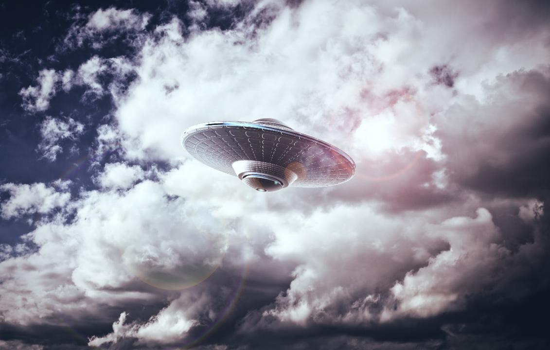 A depiction of a UFO