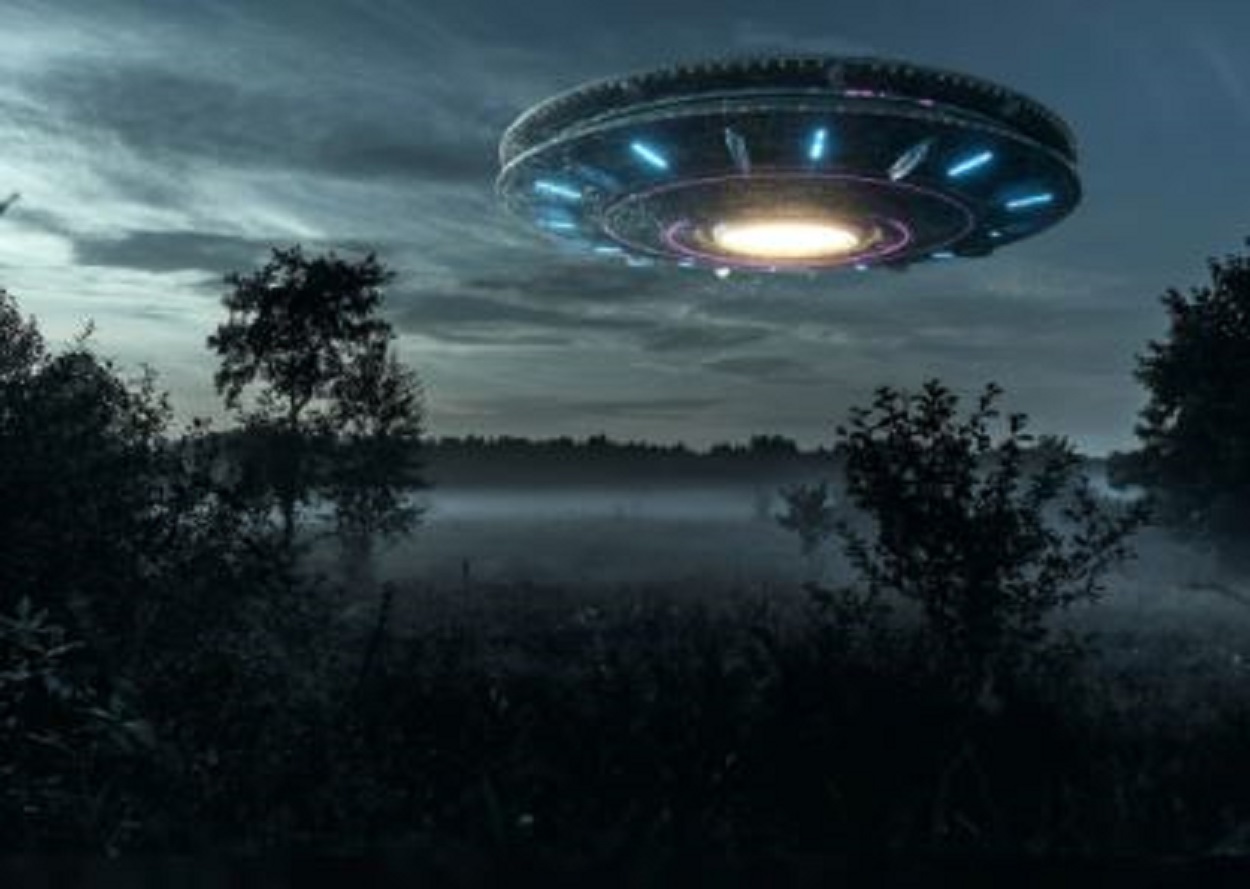 A depiction of a UFO