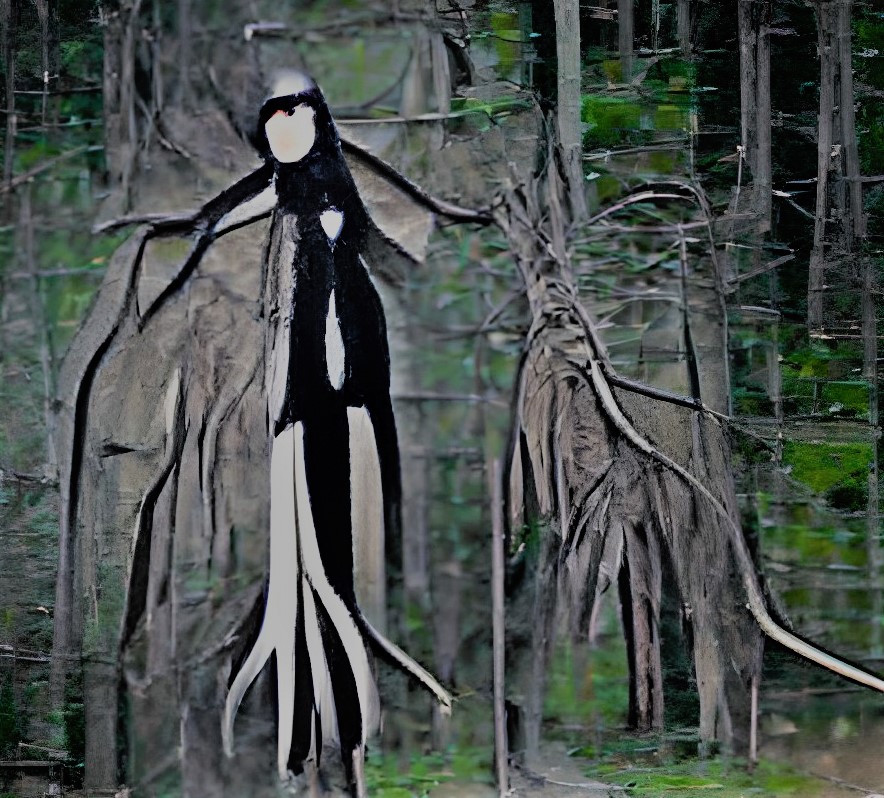 A depiction of the Slender Man