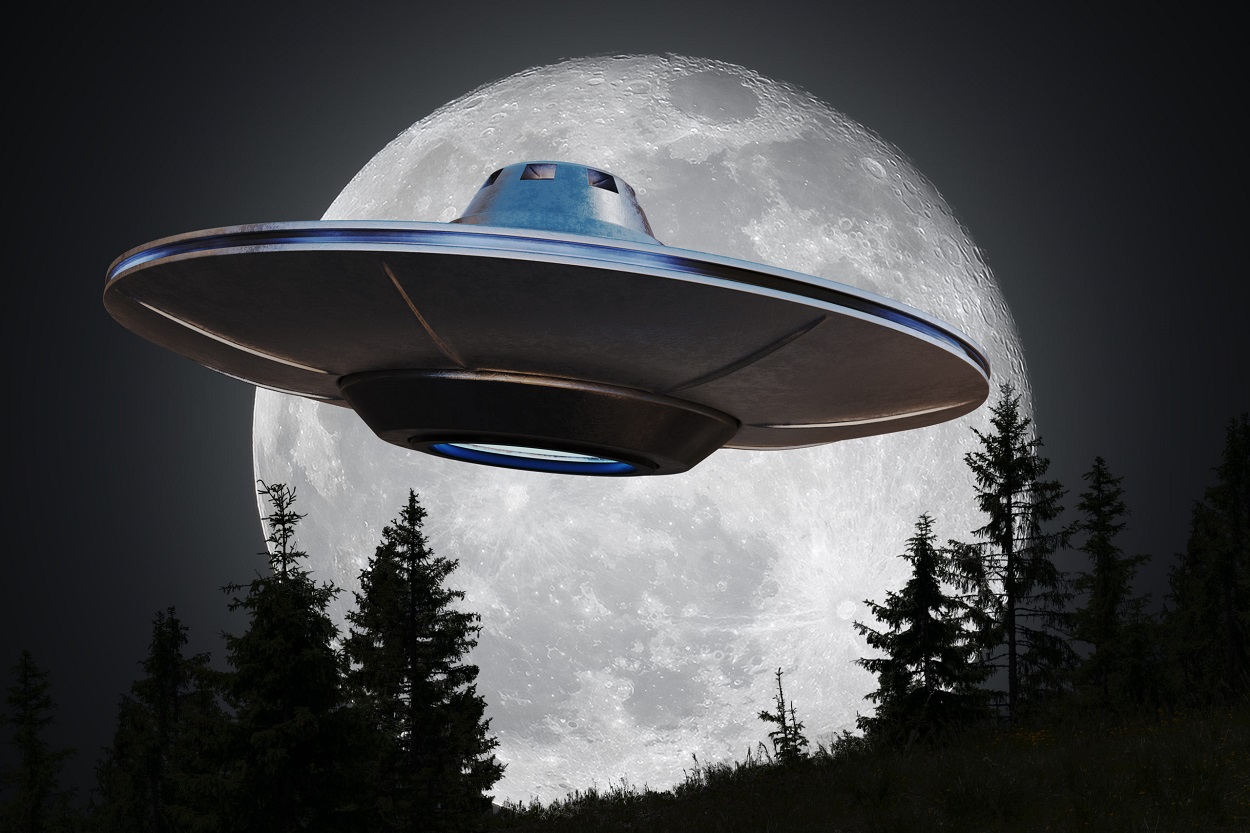 A depiction of a UFO