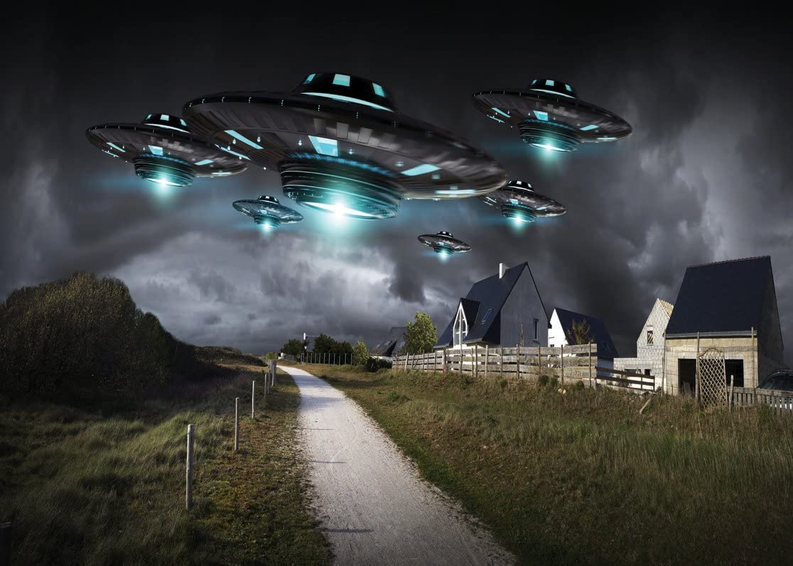 A depiction of UFOs